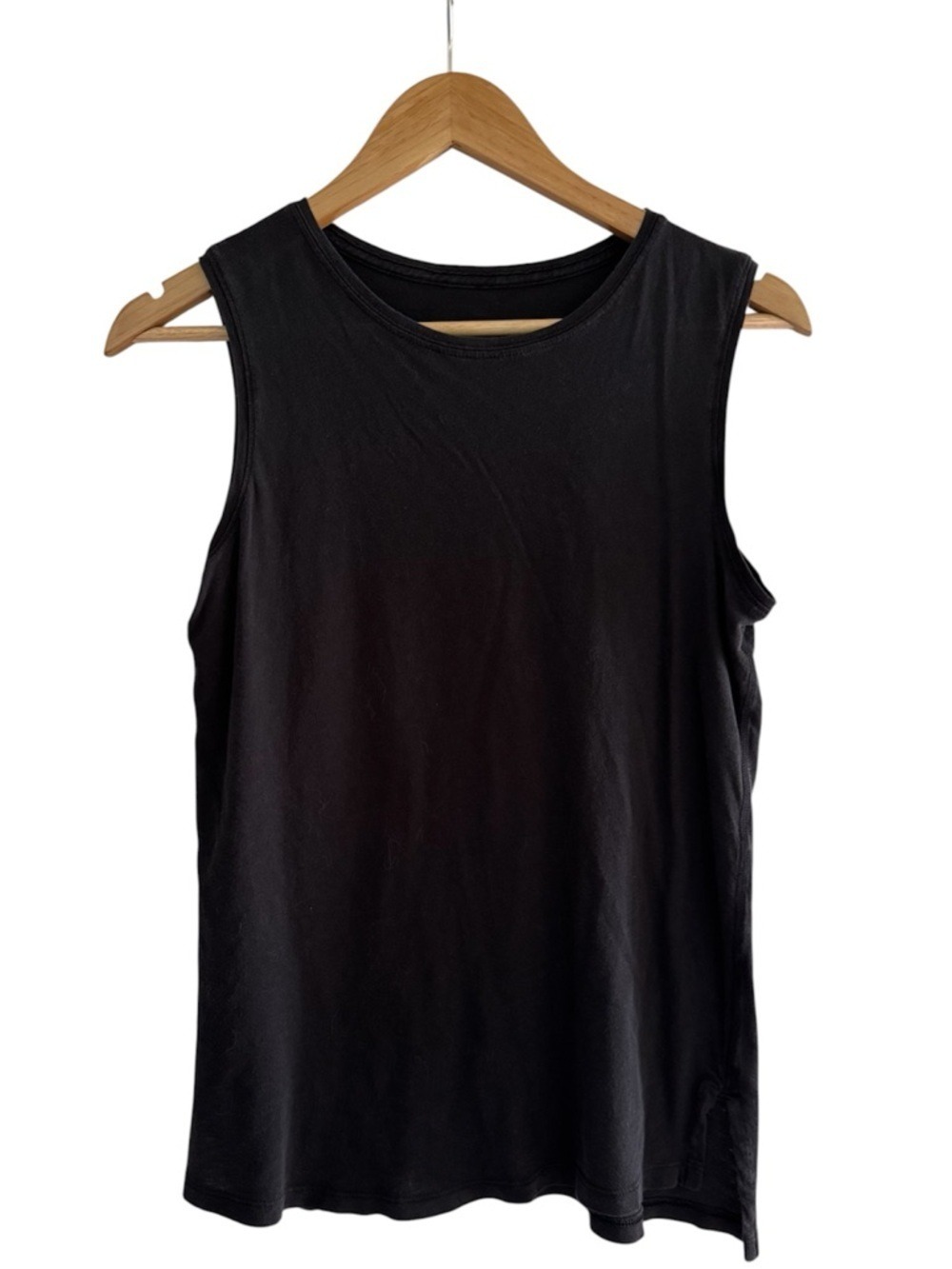 lululemon black athletic tank minimal workout top